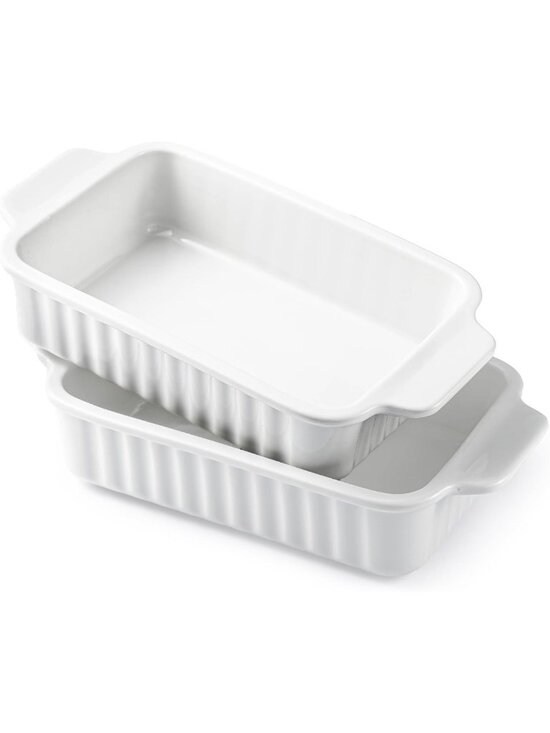 Other - Set of 2 Mini Ceramic Casserole Dishes - 30 Oz Bakeware for Lasagna & Meal Prep